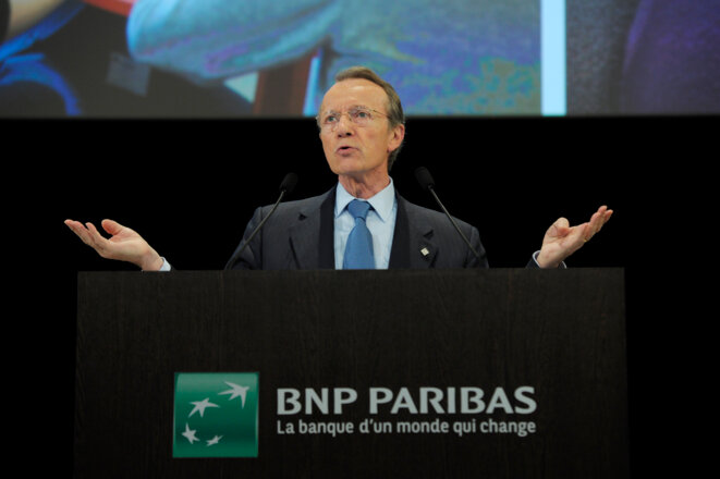 Michel Pébereau, président de BNP Paribas en 2011 © Reuters
