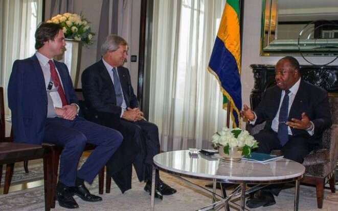Société des terminaux de conteneurs du Gabon (STCG). -Vincent-et-Yannick-Bolloré-reçus-par-Ali-Bongo-Ondimba Société des terminaux de conteneurs du Gabon (STCG). -Vincent-et-Yannick-Bolloré-reçus-par-Ali-Bongo-Ondimba