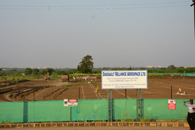 The site of the ‘Dassault Reliance Aerospace Limited’ joint venture plant on October 10th 2018. © Monica Chaturvedi