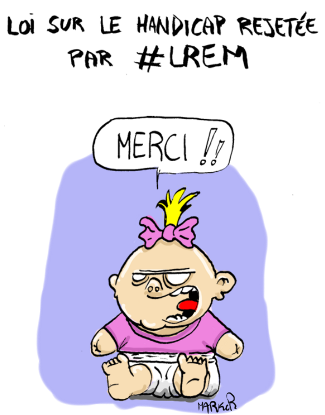 #LREM censure un projet pour le handicap © Marker-art.com #LREM censure un projet pour le handicap © Marker-art.com