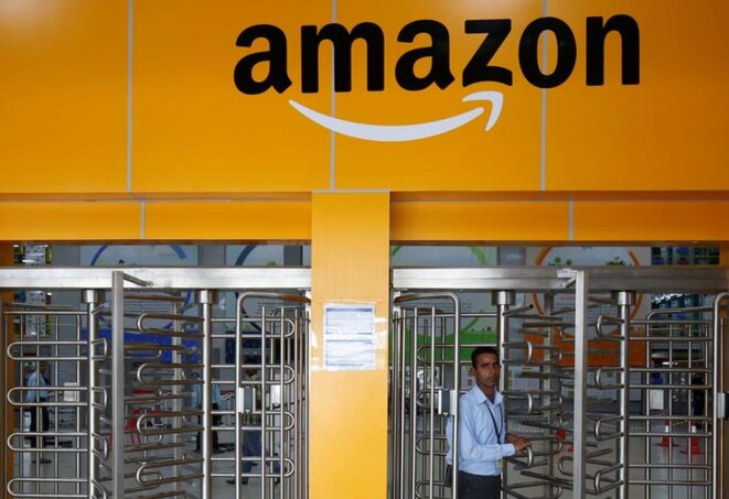 Un centre d'approvisionnement Amazon à Bangalore (Inde). © Reuters Un centre d'approvisionnement Amazon à Bangalore (Inde). © Reuters