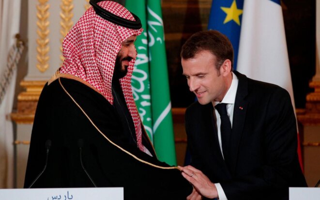 RÃ©sultat de recherche d'images pour "macron arabie saoudite photos"