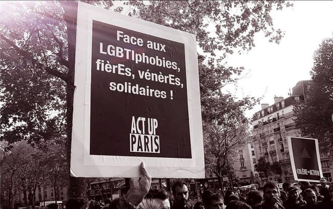 Manifestation Act Up Paris Manifestation Act Up Paris