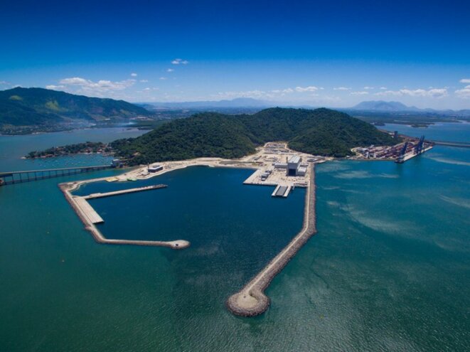 La base navale construite par la coentreprise de Naval Group et Odebrecht. © DR La base navale construite par la coentreprise de Naval Group et Odebrecht. © DR