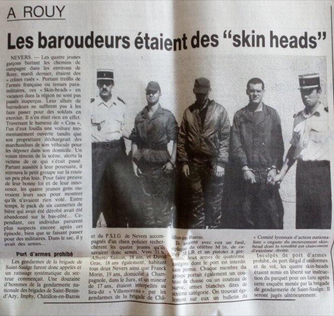 Révélations sur le passé néo-nazi du braqueur David GRAS