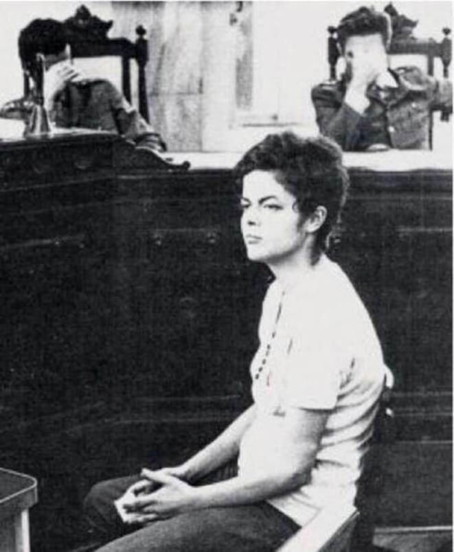Dilma Rousseff ante el Tribunal Militar en 1971. © DR Dilma Rousseff ante el Tribunal Militar en 1971. © DR