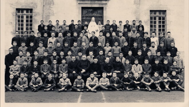 La photo de rentrée à Chavagnes en 1960. © DR La photo de rentrée à Chavagnes en 1960. © DR