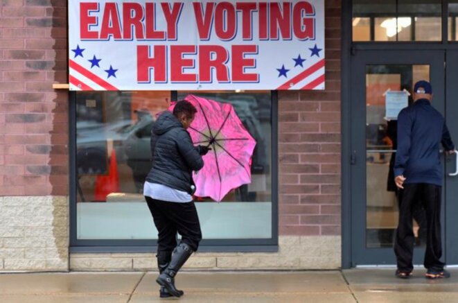 Vote anticipé à Milwaukee (Wisconsin), le 4 novembre. © Reuters Vote anticipé à Milwaukee (Wisconsin), le 4 novembre. © Reuters