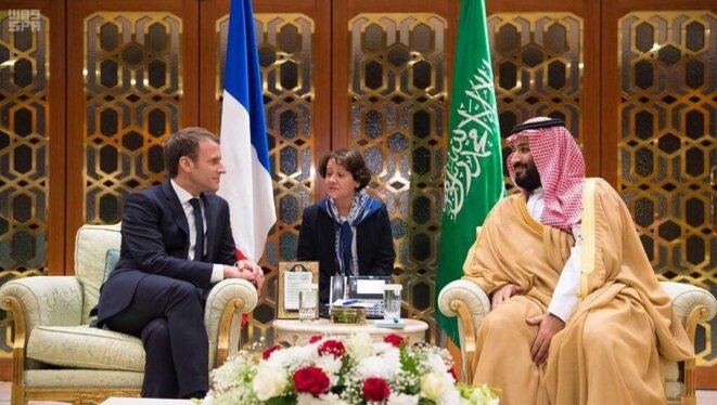 Le président français, Emmanuel Macron, a fait un détour par l'Arabie Saoudite
