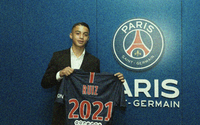 Kaïs Ruiz a signé un contrat qui le lie au club parisien jusqu'en 2020. © PSG