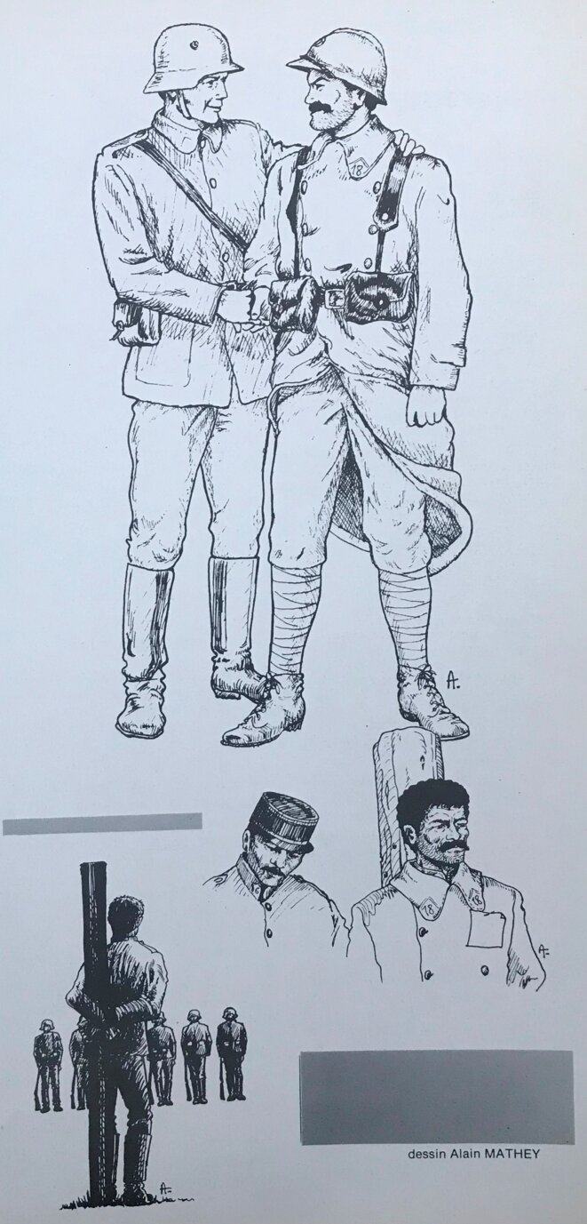 Dessins d'Alain Mathey, parus dans le n° de novembre-décembre 1985 de la revue "L'Estocade" Dessins d'Alain Mathey, parus dans le n° de novembre-décembre 1985 de la revue "L'Estocade"