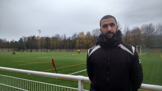 Le coach et président de l’Olympique Football Club de Pantin, Mohamed Id Said. © Sarah Nedjar Le coach et président de l’Olympique Football Club de Pantin, Mohamed Id Said. © Sarah Nedjar
