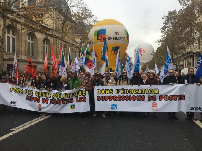 Dans la manifestation parisienne. © FZ Dans la manifestation parisienne. © FZ