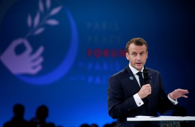 11 Novembre-Forum sur la Paix de Paris-Le Président Emmanuel Macron 11 Novembre-Forum sur la Paix de Paris-Le Président Emmanuel Macron
