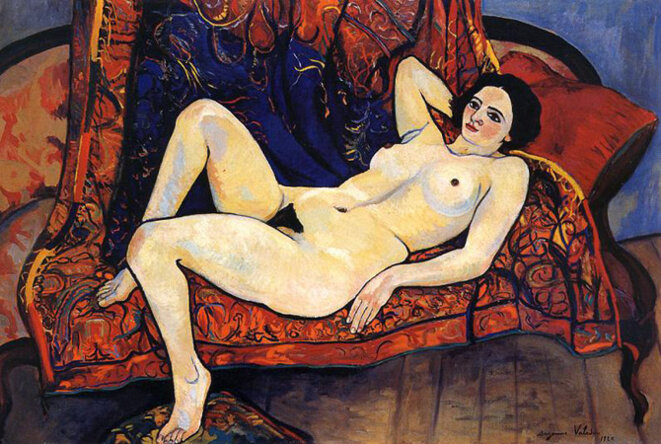 Nu sur canapé rouge, Suzanne Valadon, 1929 Nu sur canapé rouge, Suzanne Valadon, 1929