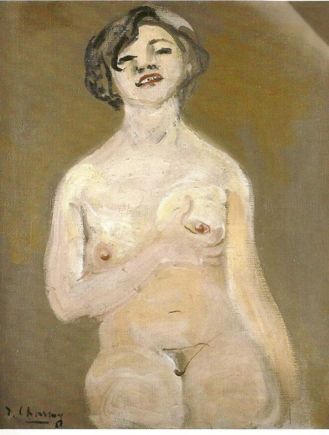 Nu tenant son sein, Emilie Charmy, 1920 Nu tenant son sein, Emilie Charmy, 1920