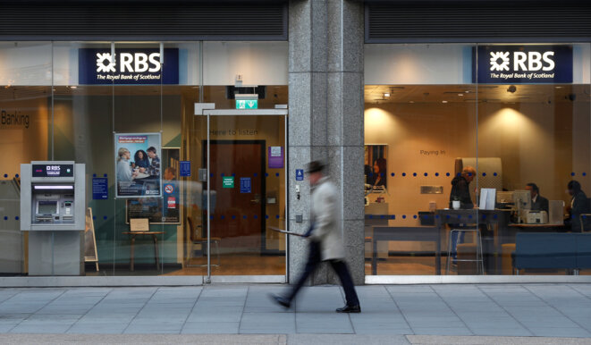 Une agence de RBS à Londres, en décembre 2017. © Reuters / Peter Nicholls Une agence de RBS à Londres, en décembre 2017. © Reuters / Peter Nicholls