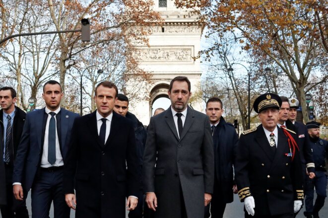 Emmanuel Macron et Christophe Castaner le 2 décembre à Paris. © Reuters Emmanuel Macron et Christophe Castaner le 2 décembre à Paris. © Reuters