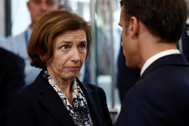 Florence Parly au salon Euronaval, au Bourget, le 23 octobre. © Reuters Florence Parly au salon Euronaval, au Bourget, le 23 octobre. © Reuters