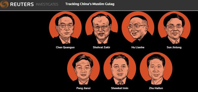 © Les sept criminels qui dirigent le Xinjiang © Les sept criminels qui dirigent le Xinjiang