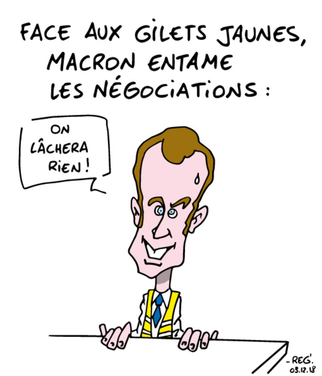 Les négociations selon Macron...