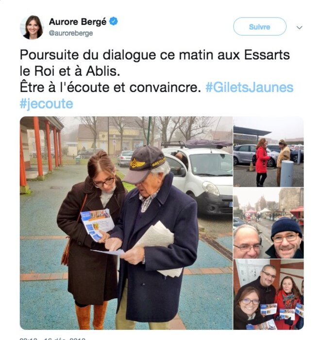 compte Twitter d'Aurore Bergé © AB