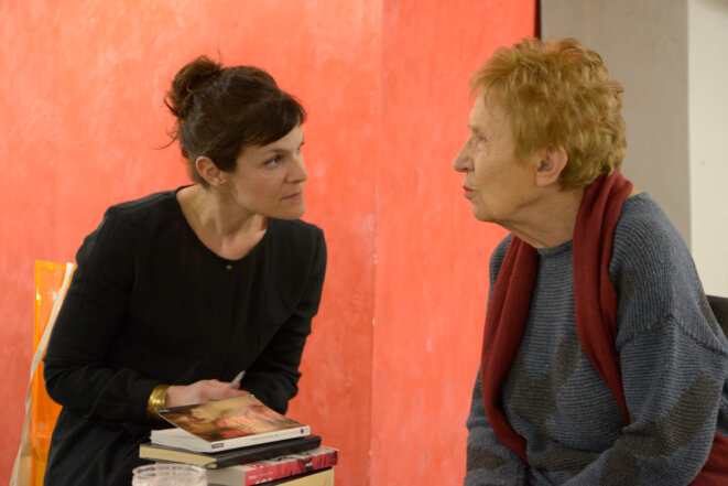 Michelle Perrot et Anne Delaplace, Paris 14 décembre 2018 © Gilles Walusinski