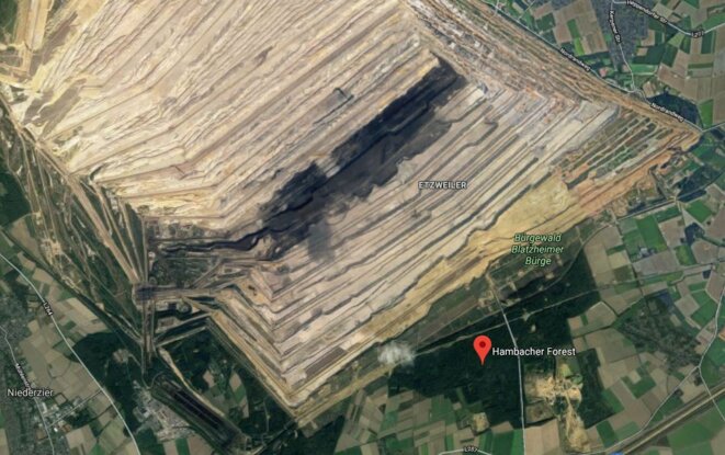 Hambacher Forst image satellite Hambacher Forst image satellite