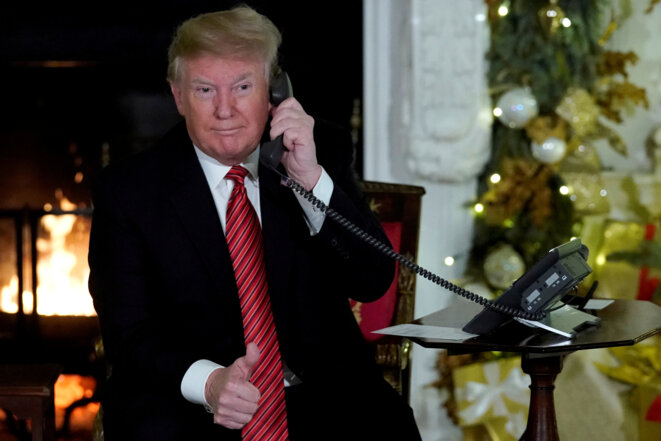 Donald Trump, le 25 décembre, à la Maison Blanche © Reuters Donald Trump, le 25 décembre, à la Maison Blanche © Reuters
