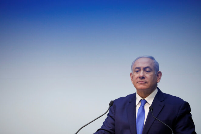 Benjamin Netanyahou à la Knesset, en décembre 2018. © Reuters Benjamin Netanyahou à la Knesset, en décembre 2018. © Reuters