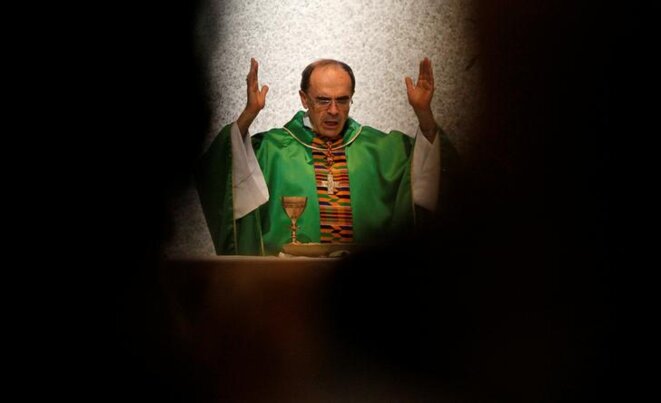 Le cardinal Barbarin, à Vénissieux, près de Lyon, le 30 septembre 2018. © Reuters Le cardinal Barbarin, à Vénissieux, près de Lyon, le 30 septembre 2018. © Reuters