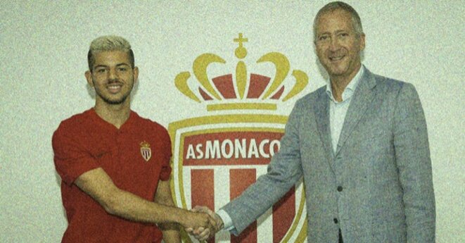 Le numéro 2 de l'AS Monaco Vadim Vasilyev et Adrien Bongiovanni. © ASM