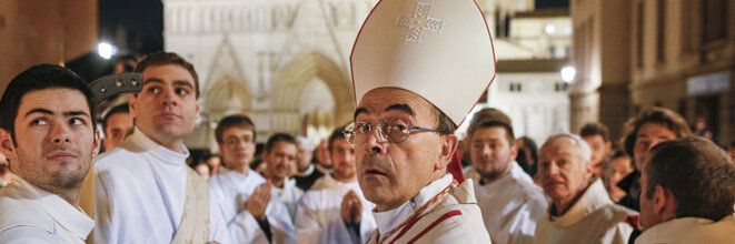 Le cardinal Barbarin en décembre 2015 à Lyon. © Reuters Le cardinal Barbarin en décembre 2015 à Lyon. © Reuters