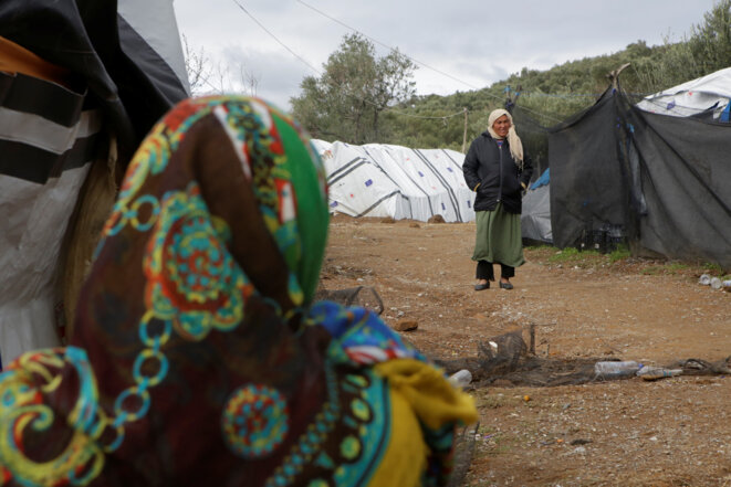 Dans le camp de Moria, à Lesbos, en novembre 2018 © Reuters