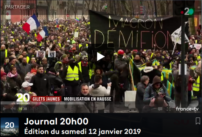 12 Janvier 2019 Dans Les Défilés Jaunes Lextrême Droite