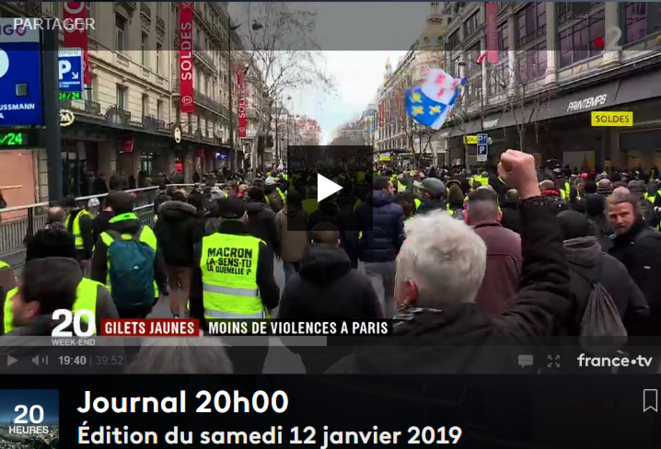 12 Janvier 2019 Dans Les Défilés Jaunes Lextrême Droite