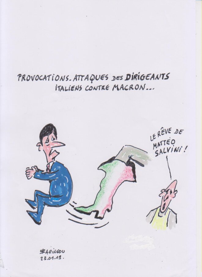 provocations, attaques de dirigeants italiens contre Macron provocations, attaques de dirigeants italiens contre Macron