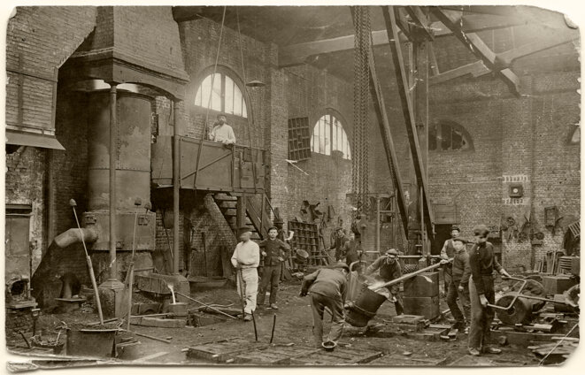 Atelier de fonderie à Blangy sur Bresle en 1909 © Alfred Soyer Atelier de fonderie à Blangy sur Bresle en 1909 © Alfred Soyer