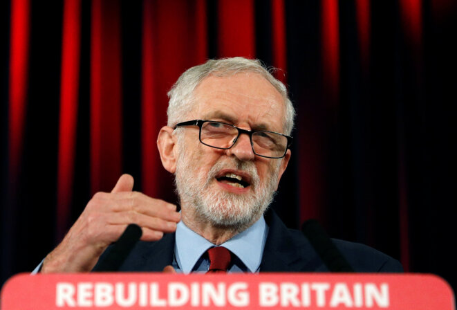 Jeremy Corbyn le 17 janvier 2019 à Hastings, Royaume-Uni. © Reuters/Peter Nicholls Jeremy Corbyn le 17 janvier 2019 à Hastings, Royaume-Uni. © Reuters/Peter Nicholls