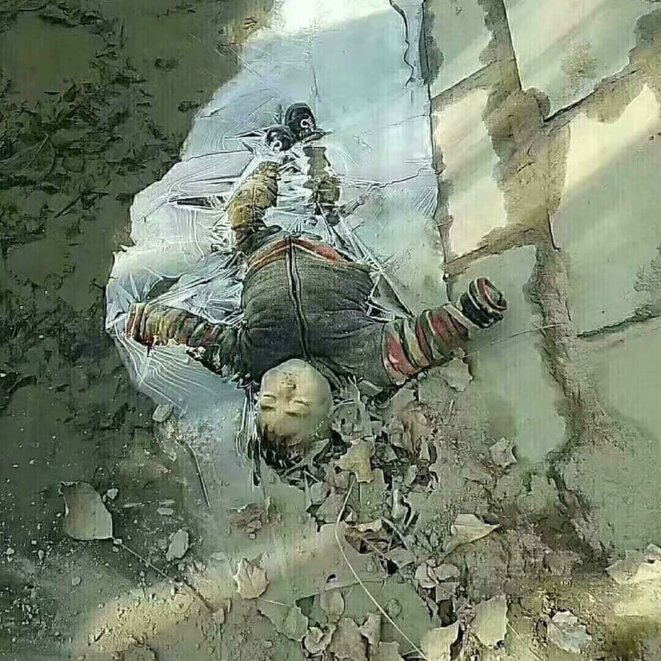 Rahmitulla Shirbaqi, Ouïghour, 2 ans, retrouvé mort noyé en décembre 2018 © WeChat Rahmitulla Shirbaqi, Ouïghour, 2 ans, retrouvé mort noyé en décembre 2018 © WeChat