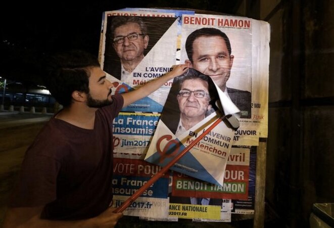 Pendant la campagne présidentielle de 2017. © Reuters Pendant la campagne présidentielle de 2017. © Reuters