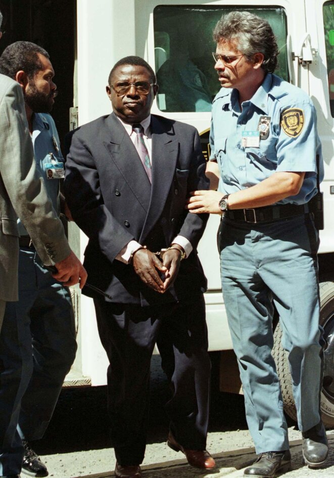 Le colonel Théoneste Bagosora, en février 1997, trois ans après le génocide au Rwanda. © Reuters Le colonel Théoneste Bagosora, en février 1997, trois ans après le génocide au Rwanda. © Reuters