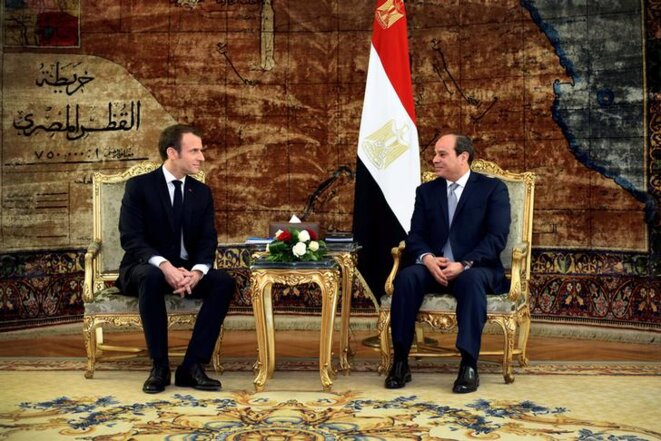 Emmanuel macron et Abdel Fattah al-Sissi, le 28 janvier 2019. © Reuters Emmanuel macron et Abdel Fattah al-Sissi, le 28 janvier 2019. © Reuters