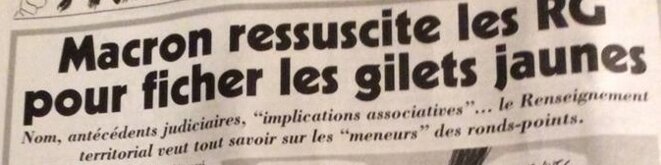 Titre de l'article du Canard Enchaîné