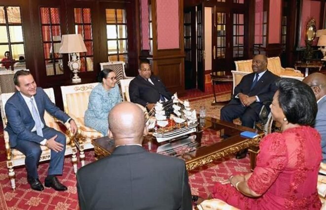 Image d’une séance de travail lors du Retour au Gabon du Président Ali Bongo, le 16 janvier 2019 Image d’une séance de travail lors du Retour au Gabon du Président Ali Bongo, le 16 janvier 2019