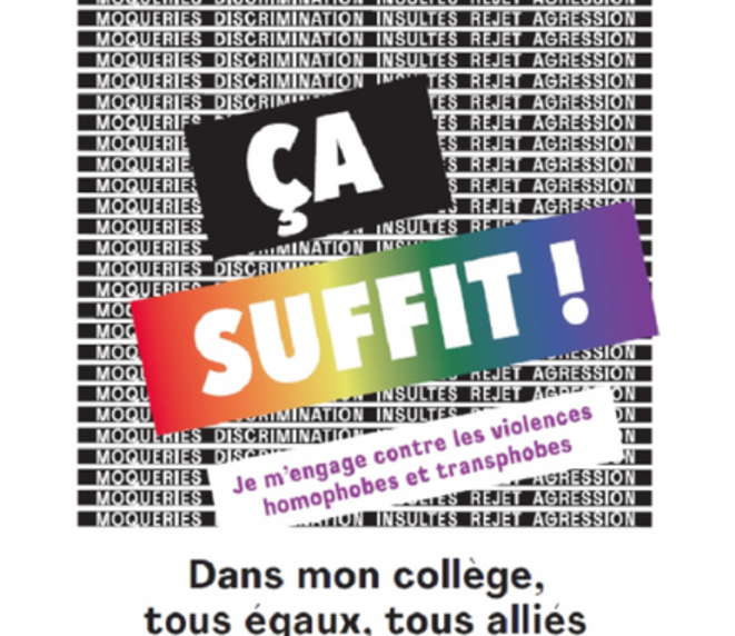 Campagne de prévention des LGBT-phobies à l'école Janvier 2019 Campagne de prévention des LGBT-phobies à l'école Janvier 2019