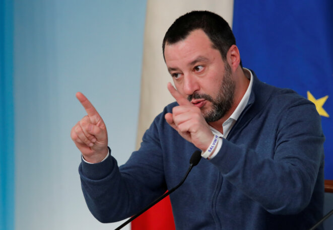 Matteo Salvini, vainqueur du scrutin des Abruzzes, ici le 14 janvier 2019 à Rome. © Reuters/Remo Casilli. Matteo Salvini, vainqueur du scrutin des Abruzzes, ici le 14 janvier 2019 à Rome. © Reuters/Remo Casilli.