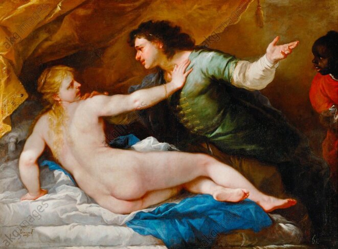 Lucrèce et Tarquin le Superbe, peinture de Giordano Luca, 1663 (Naples, Galleria Naz. di Capodimonte). © akg-images / Erich Lessing Lucrèce et Tarquin le Superbe, peinture de Giordano Luca, 1663 (Naples, Galleria Naz. di Capodimonte). © akg-images / Erich Lessing