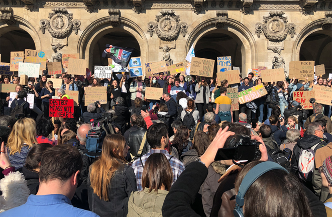 Mobilisation des jeunes pour le climat le 22 février à Paris. © CG Mobilisation des jeunes pour le climat le 22 février à Paris. © CG