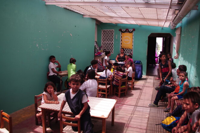Dans l'association Alimenta La Solidaridad, à Caracas, février 2019. © JBM Dans l'association Alimenta La Solidaridad, à Caracas, février 2019. © JBM